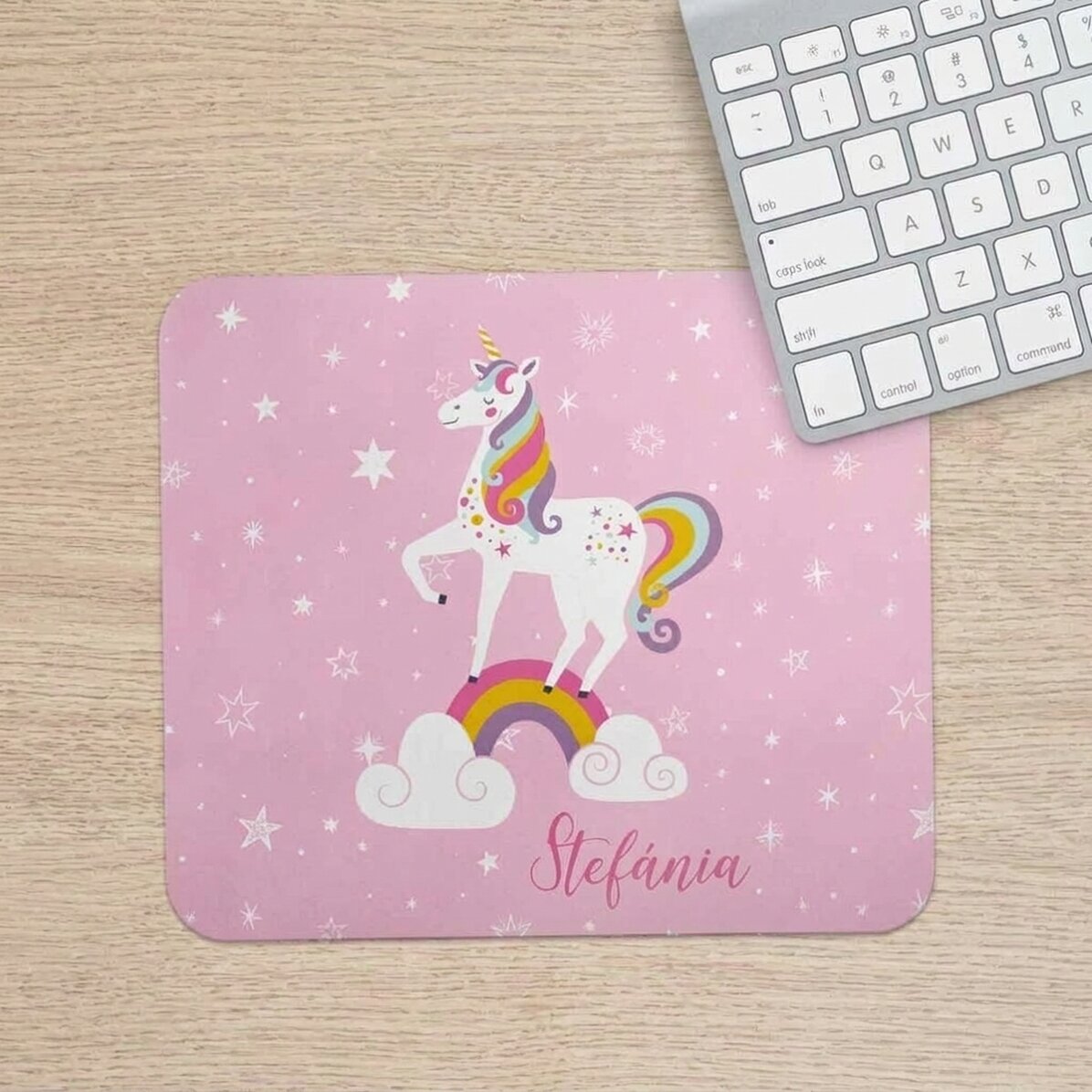 Személyre szabott egérpad szöveggel - Unicorn