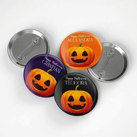 Személyre szabott kitűző szöveggel - Halloween