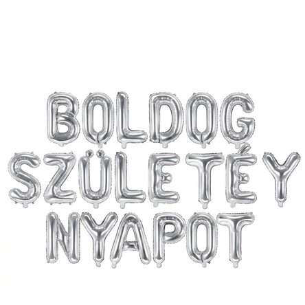 Lufikészlet - Boldog születésnapot ezüst