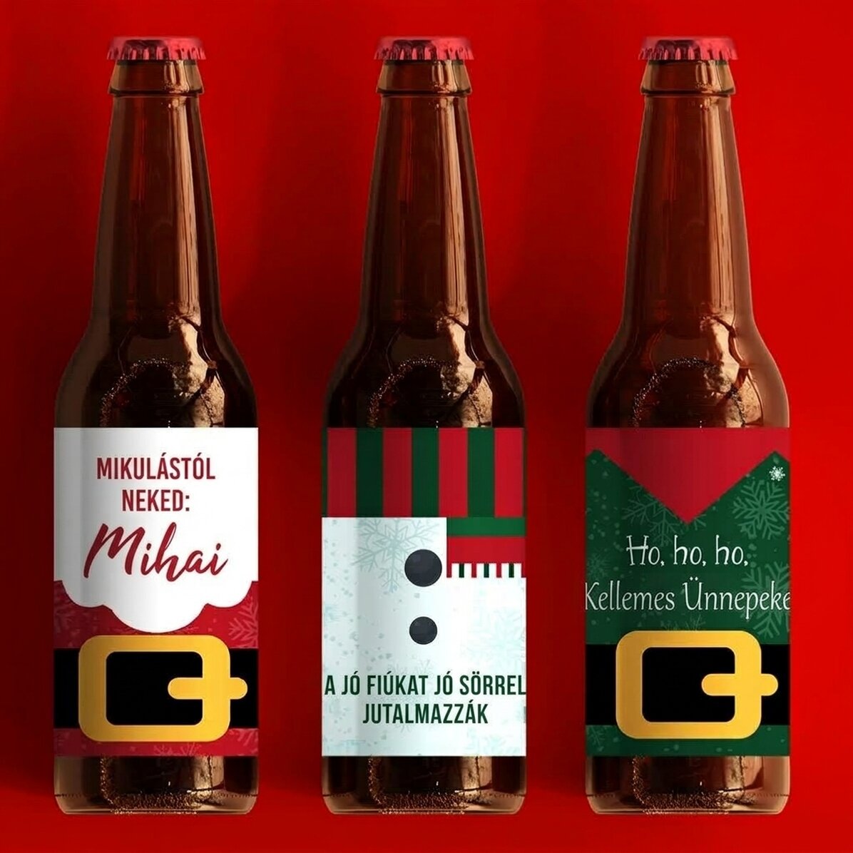 3 sörös szett - Ho, ho, ho!