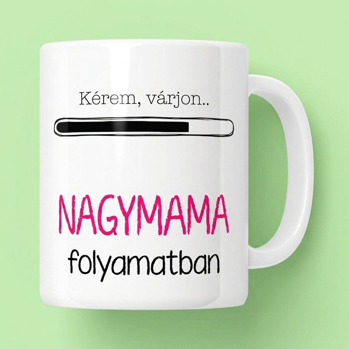 Személyre szabott bögre szöveggel - Leendő nagymama