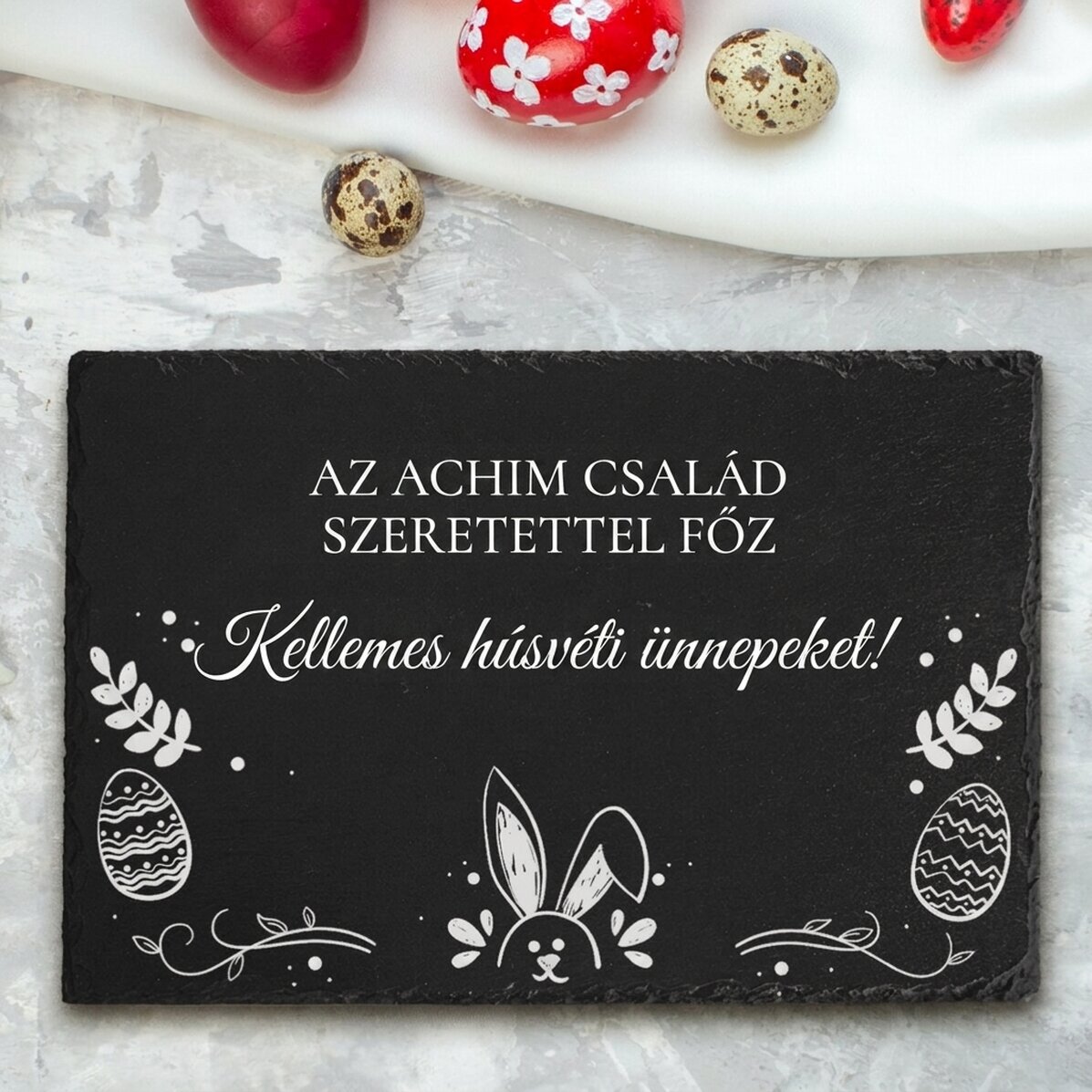 Személyre szabott, gravírozott pala táblácska szöveggel - Paste