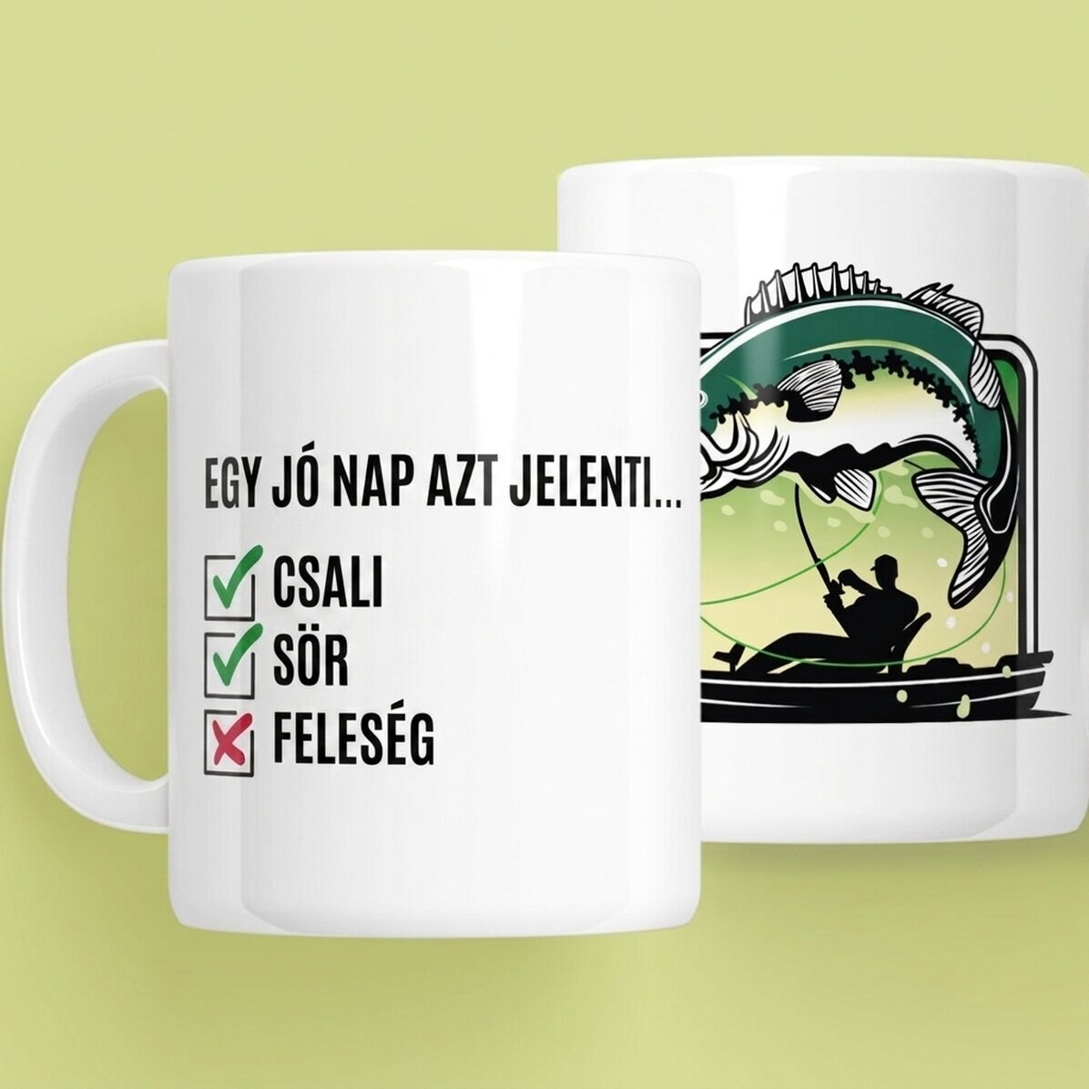 Személyre szabott bögre szöveggel - Halászok napja