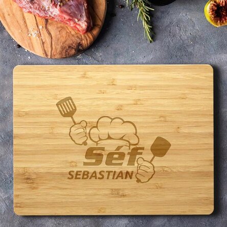 Személyre szabott aprító gép szöveggel - Chef Puternic