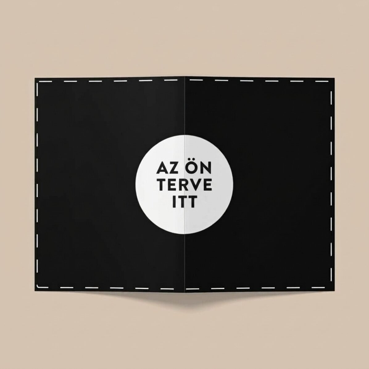 Személyre szabott üdvözlőkártya saját tervezésű - Fekvő