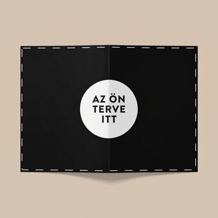 Személyre szabott üdvözlőkártya saját tervezésű - Fekvő
