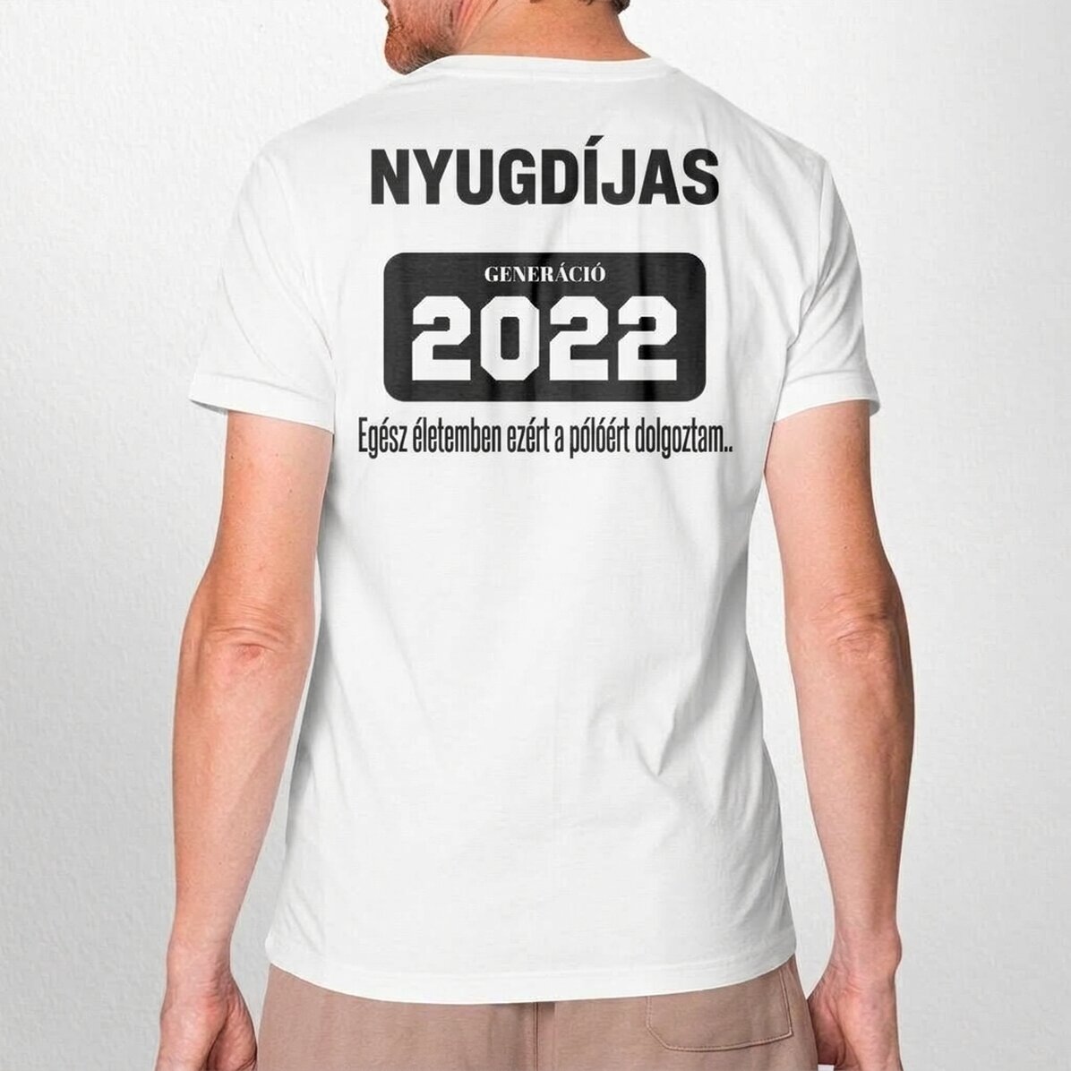 Személyre szabott póló szöveggel - Nyugdíjazás