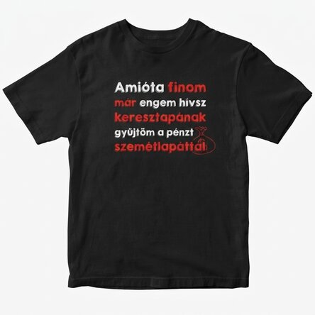 Egyedi pamut póló szöveggel - Farasu