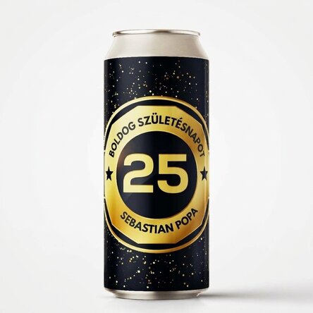 Személyre szabott sörösdoboz szöveggel - Születésnapi sör