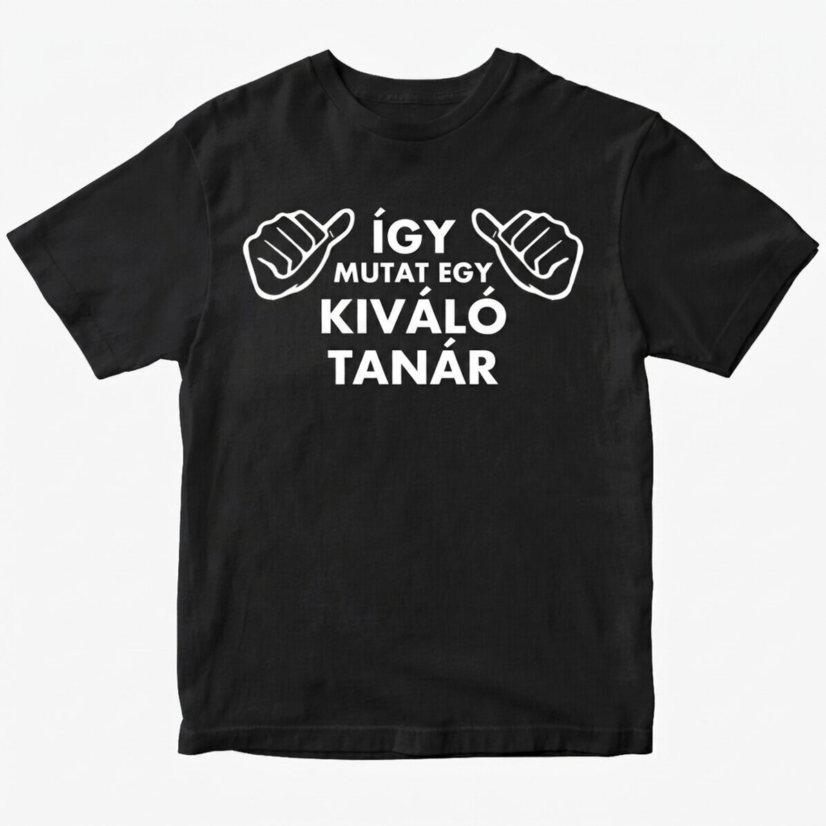 Egyedi pamut póló szöveggel - Így néz ki...