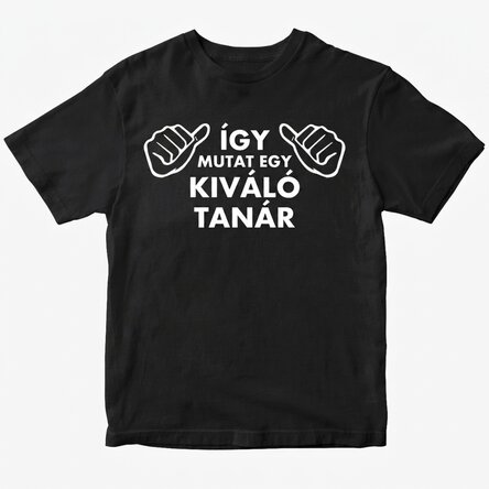 Egyedi pamut póló szöveggel - Így néz ki...