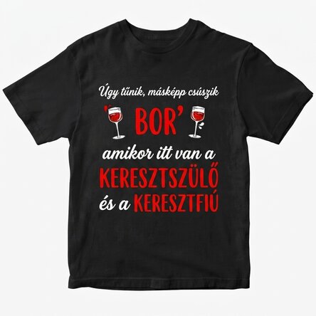 Egyedi pamut póló szöveggel - Finu