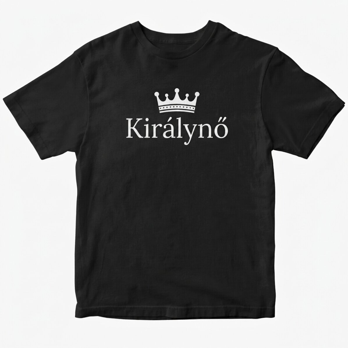 Egyedi pamut póló szöveggel - King & Queen