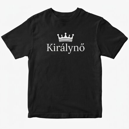 Egyedi pamut póló szöveggel - King & Queen