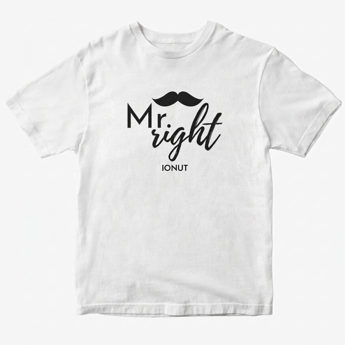 Egyedi pamut póló szöveggel - Mr. Right