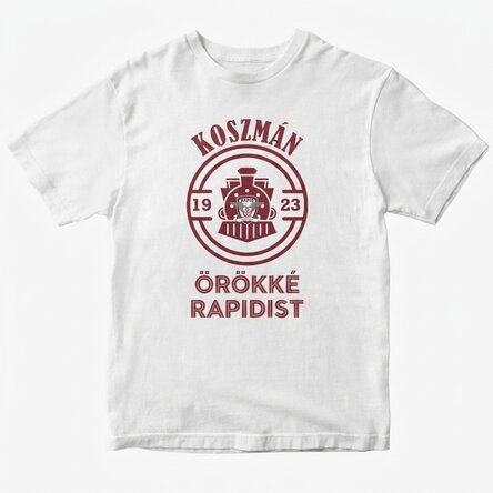 FC Rapid egyedi pamut póló szöveggel - Rapidist forever