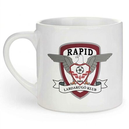 FC Rapid eszpresszós csésze, fotóval személyre szabva