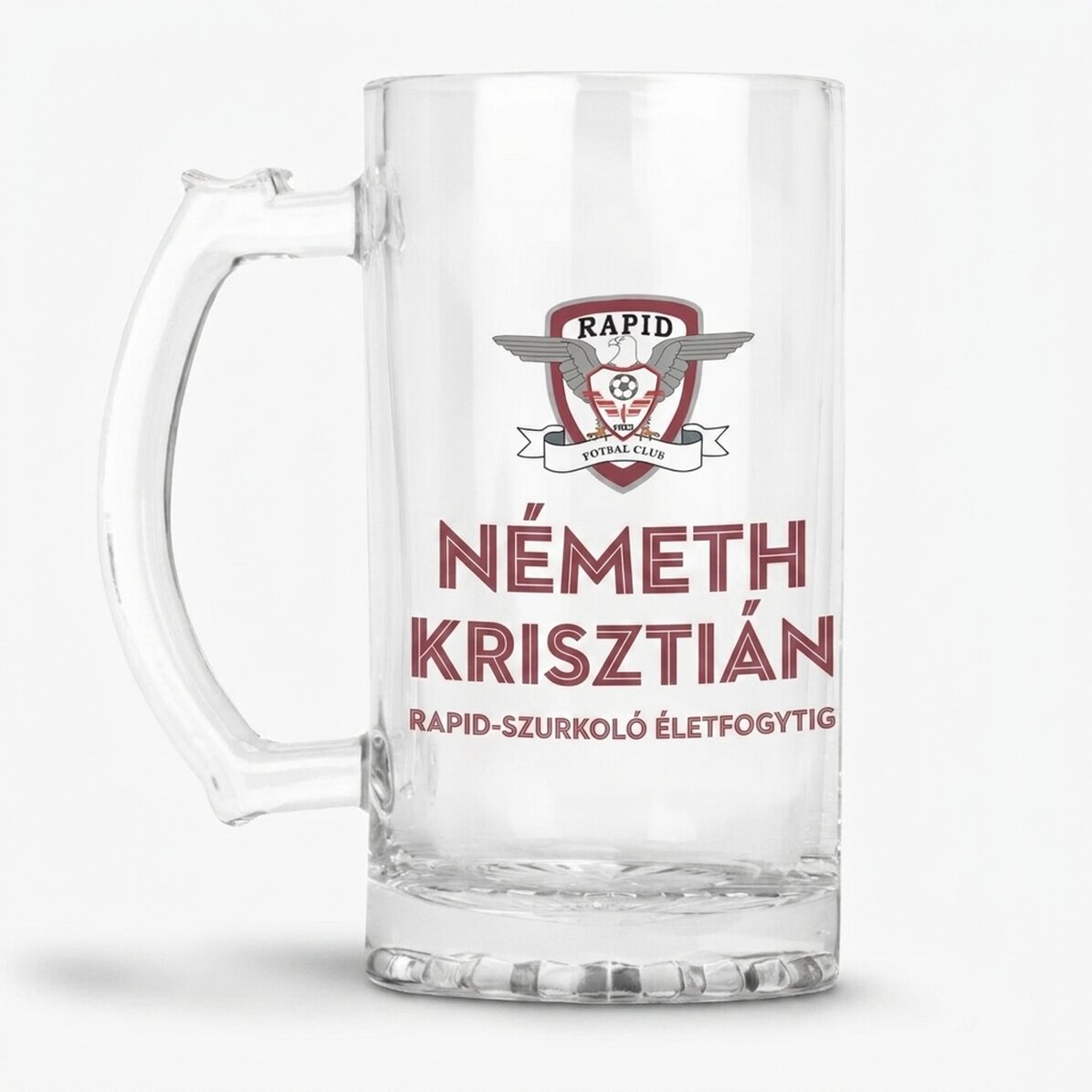 FC Rapid 1923 söröskorsó névvel személyre szabva – Rapidista örökre