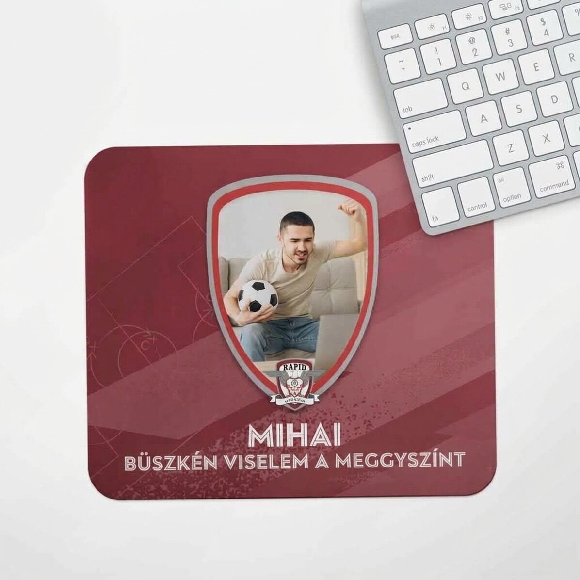 FC Rapid egérpad, fotóval és szöveggel személyre szabva