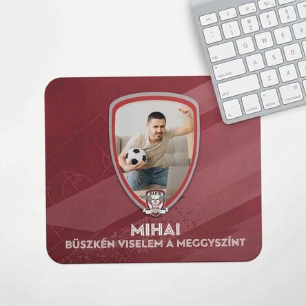 FC Rapid egérpad, fotóval és szöveggel személyre szabva