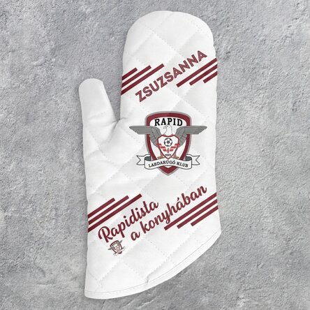 FC Rapid sütő kesztyű, névvel és üzenettel személyre szabva