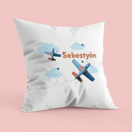 Személyre szabott párna szöveggel - Repülőgépek
