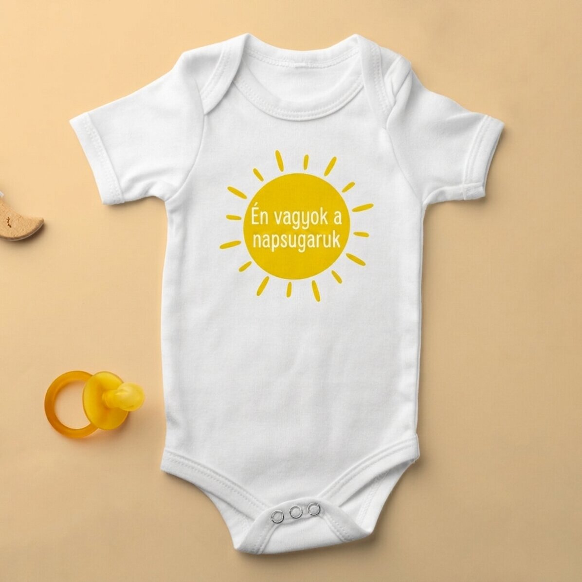 Személyre szabott baba body üzenettel - Sunshine