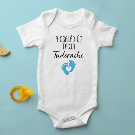 Személyre szabott babaruha üzenettel - Új tag