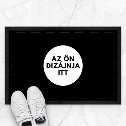 Saját tervezésű, személyre szabott bejárati szőnyeg
