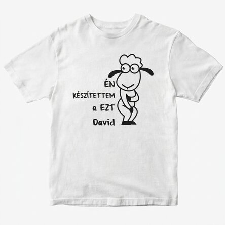 Egyedi pamut póló szöveggel - Úgy csináltam, mint egy birka