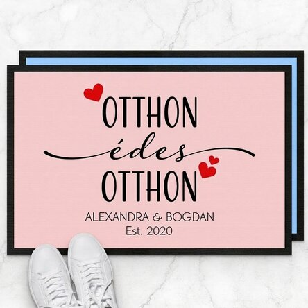 Személyre szabott bejárati szőnyeg szöveggel - Otthon, édes otthon