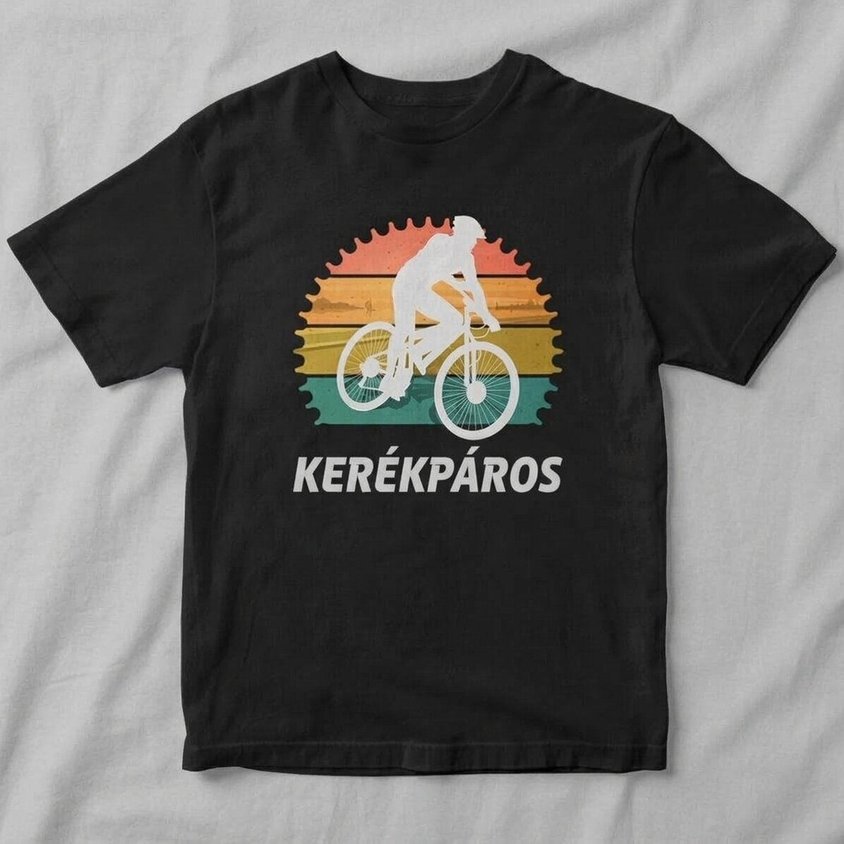 Egyedi pamut póló szöveggel - Kerékpáros
