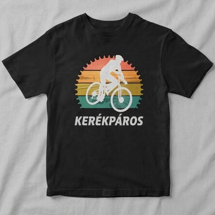 Egyedi pamut póló szöveggel - Kerékpáros