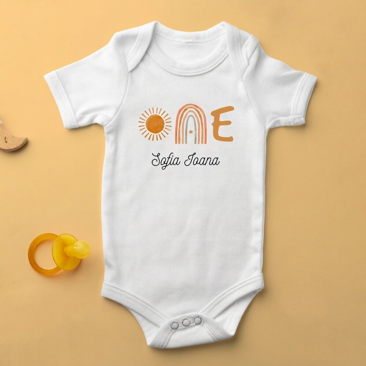 Személyre szabott baba body névvel - ONE