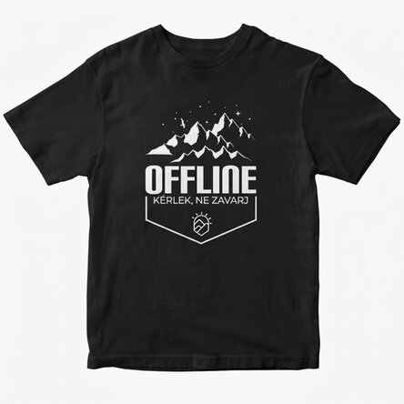 Egyedi pamut póló szöveggel - Offline