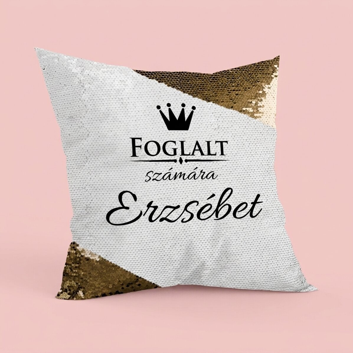 Személyre szabott párna - fenntartva... - Arany flitterek