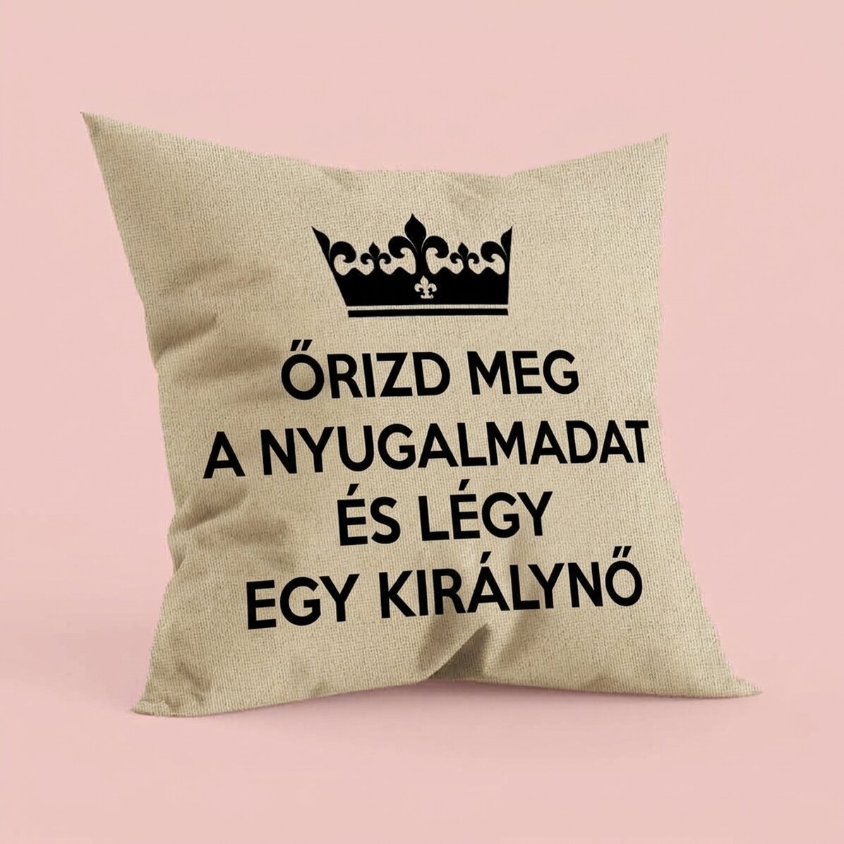 Személyre szabott, feliratos párna – Keep Calm – In
