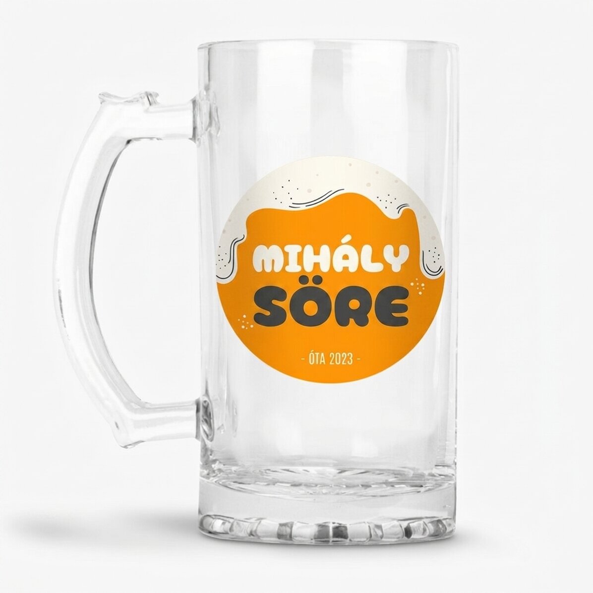 Személyre szabott söröskorsó szöveggel - BEER