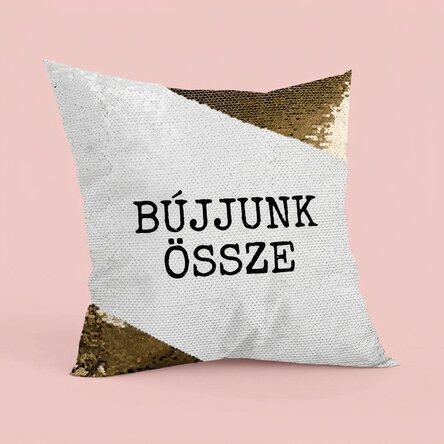 Személyre szabott, feliratos párna – Let