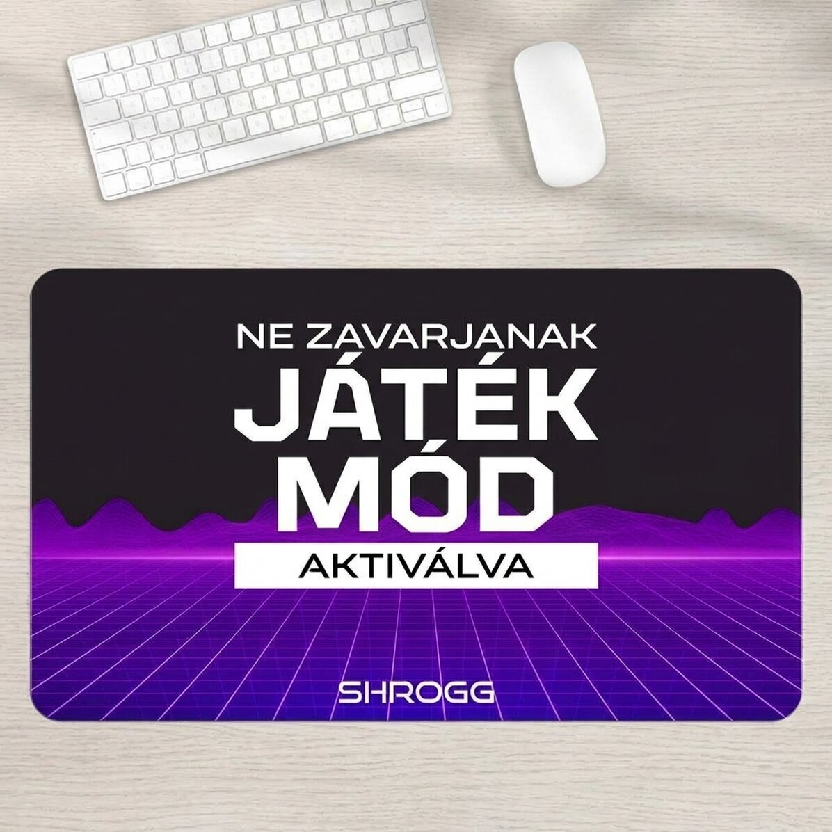 Személyre szabott XXL egérpad szöveggel - Futurisztikus táj