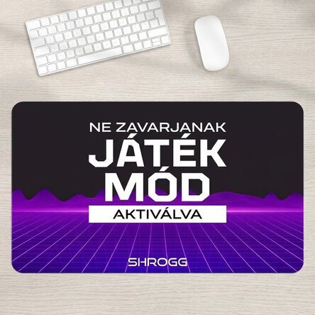 Személyre szabott XXL egérpad szöveggel - Futurisztikus táj