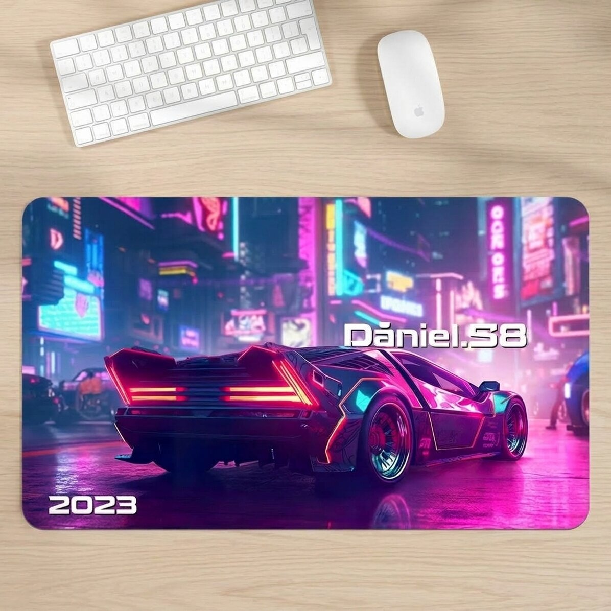 Személyre szabott XXL egérpad szöveggel - Cyberpunk