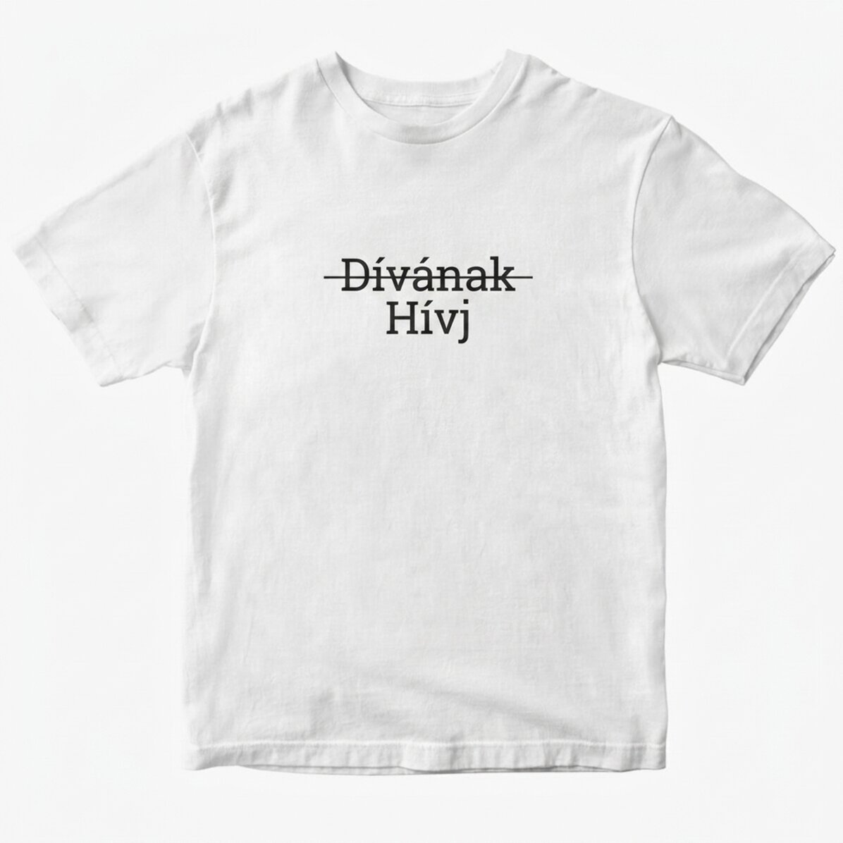 Egyedi pamut póló szöveggel - Hívj fel!