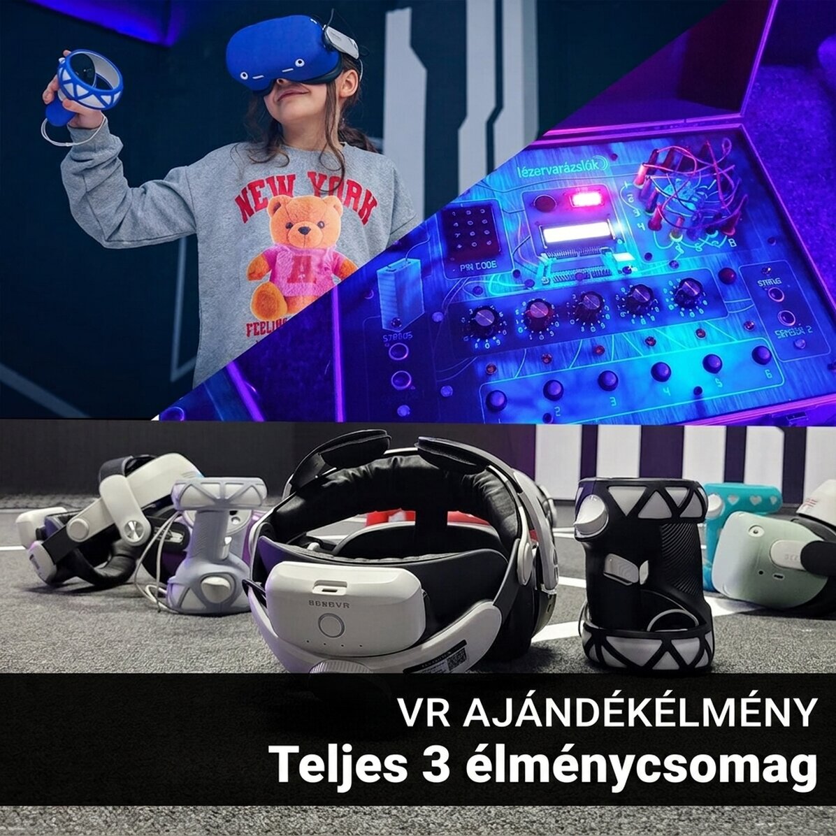 Teljes VR ajándékélmény – 3 élményből álló csomag két fő részére