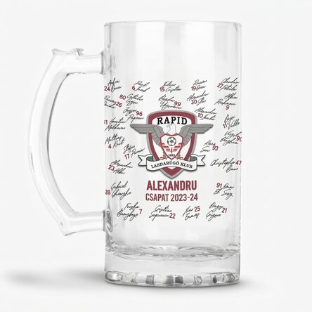 FC Rapid söröskorsó, szöveggel személyre szabva – Team 2023-24