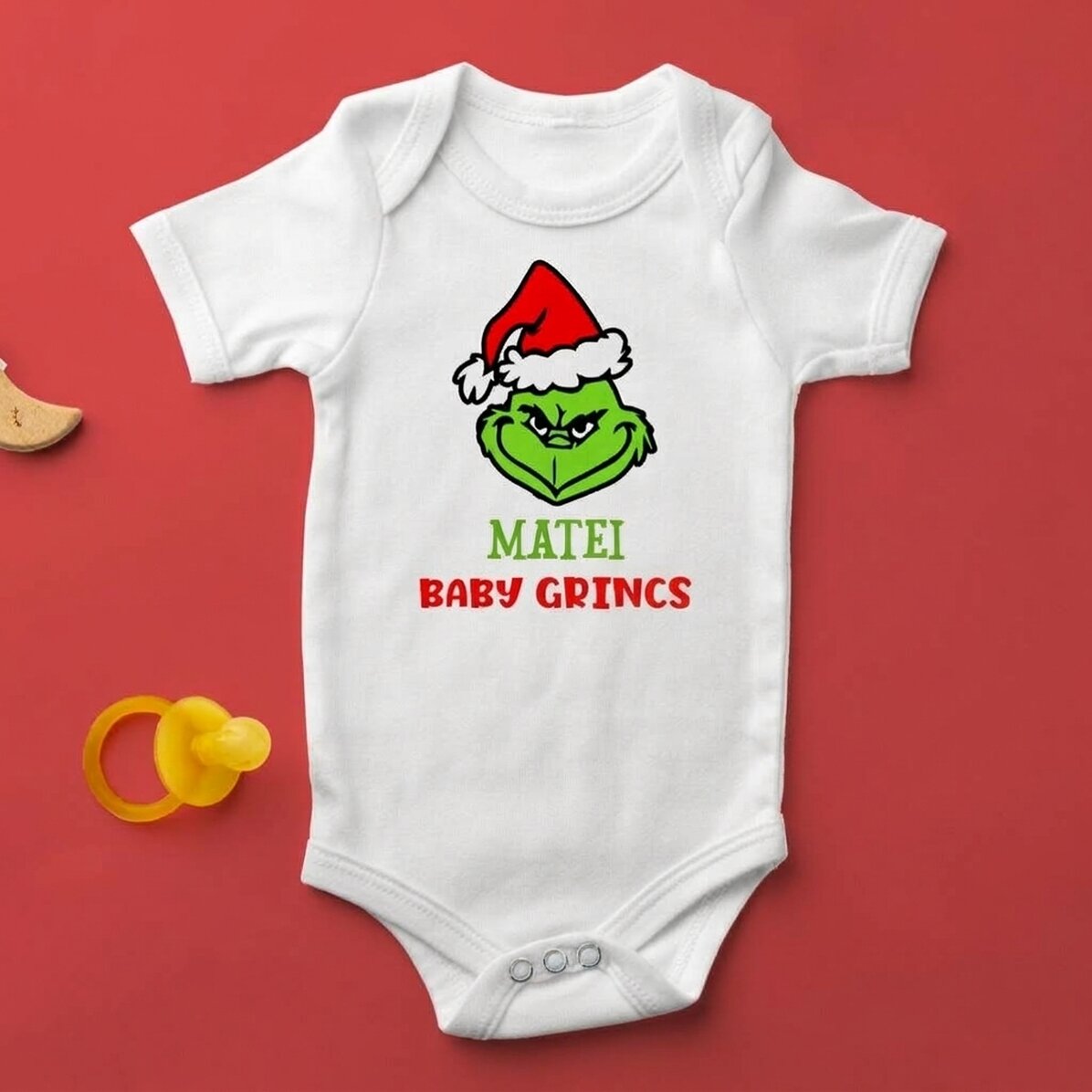 Személyre szabott baba body szöveggel - Grinch