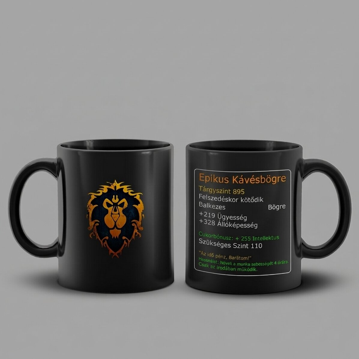 World of Warcraft epikus kávéscsésze