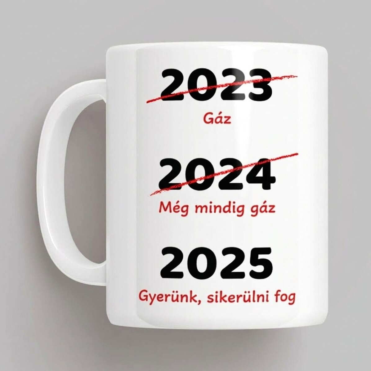 Személyre szabott bögre szöveggel - Egy jobb új év