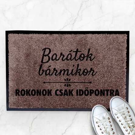 Személyre szabott beltéri lábtörlő - Barátok bármikor