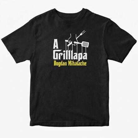 Egyedi pamut póló szöveggel - The grillfather